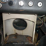 MGB center console support