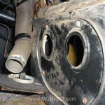 MGB heater vents with elbows removed
