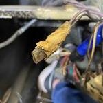 Masking tape Really Brake warning lamp wires I t