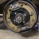 Driver side with everything cleaned painted and n