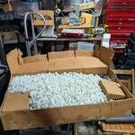 A few packing peanuts