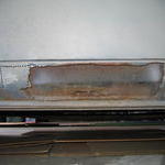Rust found in only the passenger rocker panel and